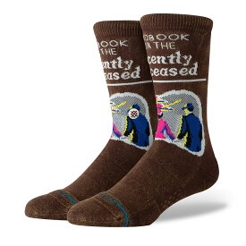 【セール39%OFF！】スタンス STANCE スケボー スケートボード ソックス 靴下 レーセントリー ディシースト クルー RECENTLY DECEASED CREW A555D24RECBRN メンズ 男性 24HO 秋冬