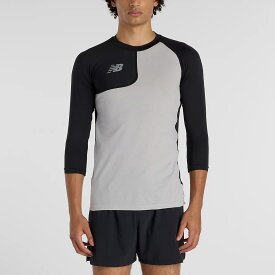 【セール10%OFF】ニューバランス New Balance ベースボール 野球 ソフトボール ウェア 長袖 Tシャツ ロンT アシンメトリー七分袖（右投げ用） MT61C9OP メンズ 男性 26SP 春夏
