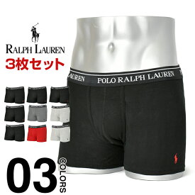 ラルフローレン ボクサーパンツ メンズ 3枚セット Polo Ralph Lauren ポロ 3枚組 3P セット 大きいサイズ 下着 パンツ 3枚組セット 男性 無地