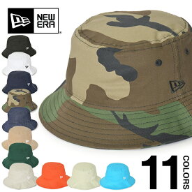 ニューエラ ハット バケットハット メンズ レディース NEW ERA BUCKET HAT 帽子 大きいサイズ ブランド アウトドア フェス 登山 コットン おしゃれ ミリタリーハット 迷彩 ユニセックス ブラック ホワイト 黒 白 デニム ネイビー ベージュ カーキ 日よけ 紫外線 11308384