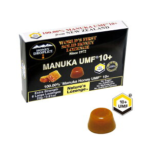 ハニードロップレット　マヌカハニー　UMF10+　6粒入り　のど飴　はちみつ飴　ニュージーランド産　マヌカハニー100％
