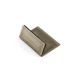カードスタンド ノーマルサイズ 1個 シルバー　単品 ステンレス ビンテージ加工　名刺 ポストカード 立て メモスタンド 定形外発送