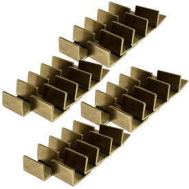 アンティーク調 真鍮 カードスタンド ミニ 40個セット ブラス 名刺 ポストカード 立て BRASS ステーショナリー メモスタンド しんちゅう レトロ おしゃれ