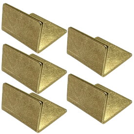 アンティーク調 真鍮 カードスタンド ミニ 5個セット ブラス 名刺 ポストカード 立て BRASS ステーショナリー メモスタンド しんちゅう レトロ おしゃれ 定形外発送
