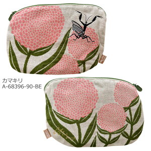 MiW ポーチ 動物 アニマル イラスト 森田MiW×楠橋紋織コラボ 小物入れ ペンケース おしゃれ かわいい 不思議 定形外発送