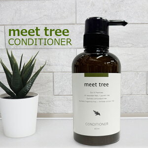 meet tree mtコンディショナー 400ml ヒノキの香り 自然派コンディショナー 敏感肌 ひのき精油 無添加 BGフリー アロマ リラクゼーション 日本製