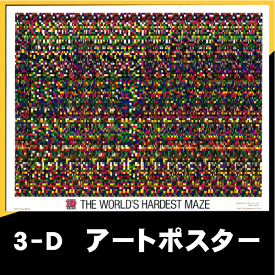 3-Dアートポスター　No.2　世界で最も難しい迷路