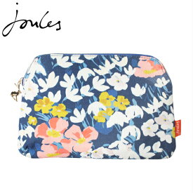 JOULES ジュールズ Medium Zip Pouch ミディアム ジップポーチメイクポーチ 化粧ポーチ コスメ 旅行 チャーム 花柄 ネイビー JLS2158レディース プレゼント ギフト 通勤 通学 送料無料