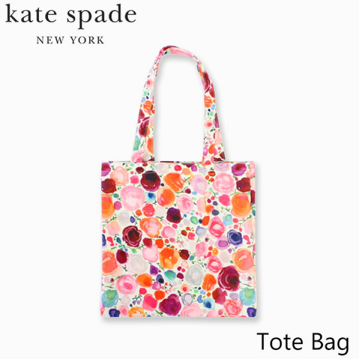楽天市場 タイムセール開催中 6 25 23 59まで 国内正規品 ケイト スペード ニューヨークkate Spade New York バッグ トート バッグ Tote Bagブランド デザイナーズ トート Usa アメリカ 海外 Canvas Book Tote Floralギフト プレゼント 誕生日 お祝い Spot Write