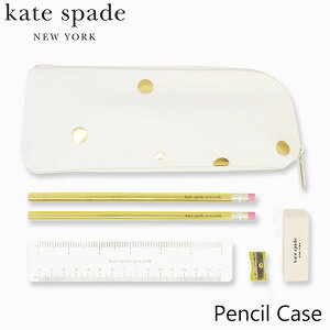 国内正規品 ケイト スペード ニューヨークkate spade new york ペンケース ペンシル ケース Pencil Caseブランド デザイナーズ ステーショナリー 文房具 USA アメリカ 海外 193636-Pencil Case, Gold Dotsギフト