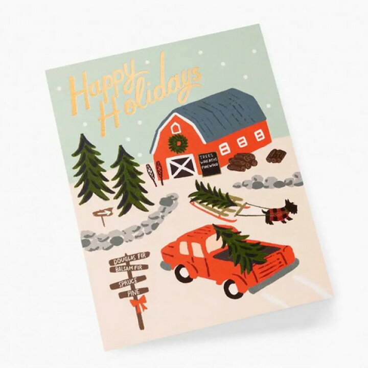 楽天市場 Rifle Paper Co ライフルペーパー グリーティングカード Holiday Christmas Card クリスマスカード ブランド デザイナーズ カード Usa アメリカ 海外 Gcxギフト プレゼント クリスマス お祝い Spot Write