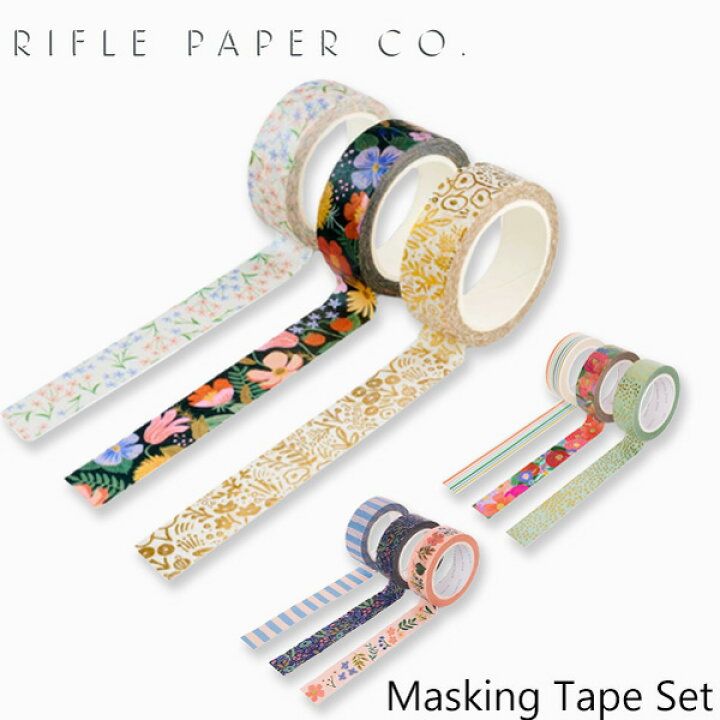 楽天市場 ライフルペーパー ペーパー テープ マスキングテープ セット Rifle Paper Co Masking Tape Setギフトタグ ブランド デザイナーズ デコレーション シール Usa アメリカ 海外 Pta001ギフト プレゼント 誕生日 お祝い Spot Write