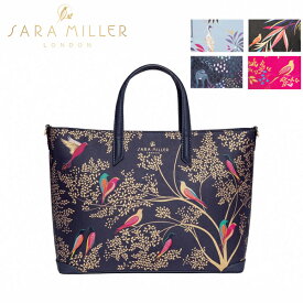 SALE開催中!6/11 1:59まで SARA MILLER サラミラー MEDIUM TOTE BAG ミディアム トートバッグカバン バッグ A5 ハンドバッグ ショルダー 旅行 レディース 海外 英国 イギリス ロンドン ピンク 鳥 SMB1002ギフト プレゼント 誕生日 お祝い 送料無料