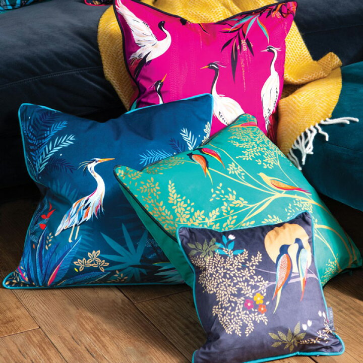 楽天市場 Sara Miller サラミラー Cushion Cover クッションカバー50cm 鳥柄 アニマル柄 ボタニカル リゾート ブランド デザイナーズ ミニクッション 羽毛 インテリア ファブリック 寝室 おしゃれ 上品 Uk ロンドン 海外ギフト プレゼント 誕生日 お祝い 送料無料 Spot