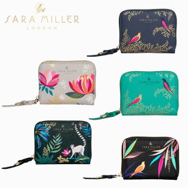 SARA MILLER サラミラー SMALL ZIP PURSE スモール ジップ パース財布 折りたたみ財布 ミニ財布 コンパクト ウォレット レディース 海外 UK ロンドン ブランド デザイナーズ 鳥 花 動物 SMP1007ギフト プレゼント 誕生日 お祝い 送料無料