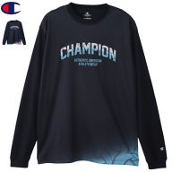 即納 30％OFF チャンピオン Champion バレーボール ウェア 練習着 長袖シャツ プラクティスTシャツ ユニ…