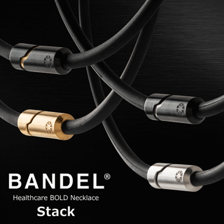 STACK スタック Black×Silver 磁気ネックレス – BANDEL®︎｜公式