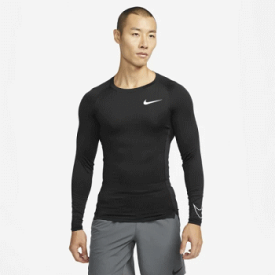 NIKE PRO ナイキ プロ インナーウェア アンダーシャツ Dri-FIT タイト フィット ロングスリーブ トップ メンズ 男性用 DD1991 010【1枚までメール便OK】