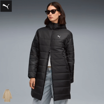 PUMA ブラック ベンチコート レディース Lサイズ PUMA（プーマ） 中綿コート 中わた レディース アウター/PUMA ESS パ