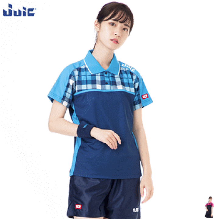 確認★卓球ユニフォーム VICTAS（ヴィクタス） グラデチェック ゲームシャツ 612501 卓球