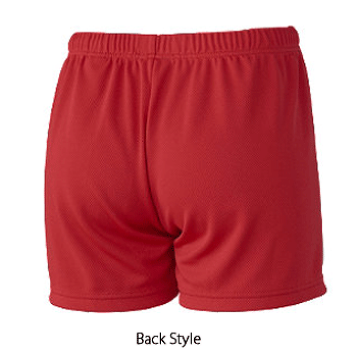 赤のバレーボールショートパンツ 7番 ASICS アシックス バレーボール ジュニア ウェア ゲームパンツ