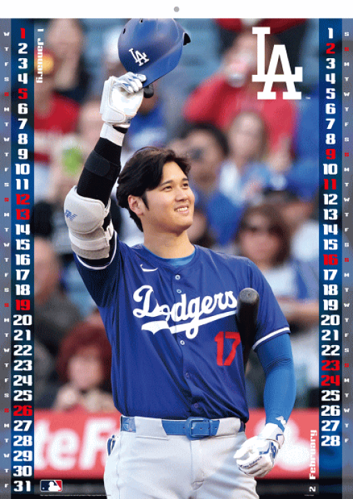大谷翔平選手　2024年、2025年カレンダー2本セット 大谷翔平選手 2024年、2025年カレンダー2本セット 2個セット お