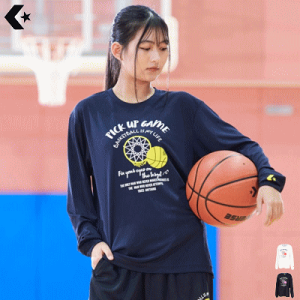 �R���o�[�X CONVERSE �o�X�P�b�g�E�F�A T�V���c �����V���c ���K�� �K�[���Y�v�����g�����O�X���[�u�V���c ���f�B�[�X �����p CB342353L�y1���܂Ń��[����OK�z�y2024FW�z�y���X�g�z