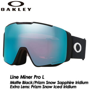 yOAKLEYzI[N[ yLine Miner Pro LzC}Ci[ v G Matte Black/Prizm Snow Sapphire IridiumExtra Lens:Prizm Snow Iced Iridium 2025-2026 MODEL OO7143A-02 S[O XL[ Xm[{[h
