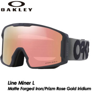 yOAKLEYzI[N[ yLine Miner LzC}Ci[ G Matte Forged Iron/Prizm Rose Gold Iridium2025-2026 MODEL OO7070-E8 S[O XL[ Xm[{[h