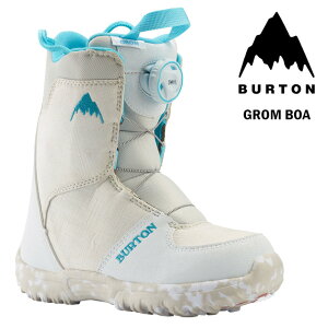 BURTON 【バートン 】Grom BOA【グロム BOA 】White 23-24 キッズ 子供用 KIDS BOOTS ブーツ SNOWBOARD スノーボード