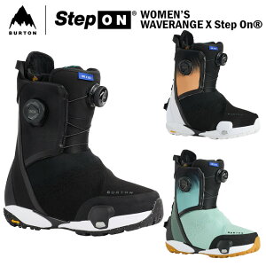 �yBURTON�z �o�[�g�� �yWomen's WAVERANGE X Step On�z �E�B�����Y �E�F�C�u�����W X Step On25-26 �E�B�����Y �����p BOOTS �u�[�c SNOWBOARD �X�m�[�{�[�h �X�e�b�v�I��