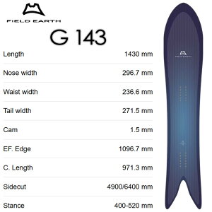 �yFIELD EARTH�z�t�B�[���h �A�[�X�yG 143�z2026-2027MODEL�X�m�[�{�[�h �o�b�N�J���g���[ �J�[�r���O