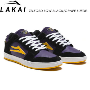 �yLAKAI�z ���J�C �yTELFORD LOW BLACK/GRAPE SUEDE�z �X�j�[�J�[ �X�P�[�g�{�[�h SK8
