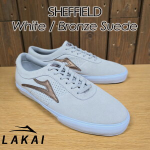 �yLAKAI�z ���J�C �ySHEFFIELD�z�V�F�t�B�[���hWhite/Bronze Suede �z���C�g/�u�����Y �X�G�[�h�X�j�[�J�[ �X�P�[�g�{�[�h SK8 �X�P�V���[ �X�P�{�[