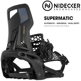 【NIDECKER】【SUPERMATIC】 2023-2024 オートマチック バインディング スノーボード