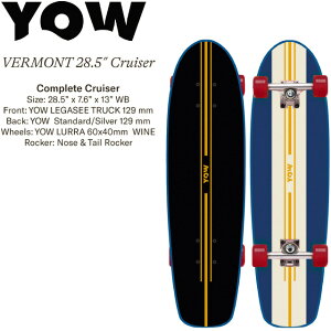 XP[g{[h yYOWzyVERMONT 28.5g Cruiser CompletezRv[g T[tXP[g XP[g{[h Xm[{[h T[tB