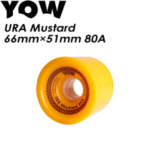 �yYOW SURFSKATE�z ���E �T�[�t�X�P�[�g�yYOW URA 66×51mm Mustard 80A Wheels Pack �z�E�B�[�� �X�P�[�g�{�[�h
