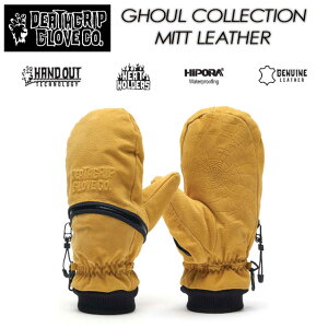 【DEATHGRIIP】デスグリップ【GHOUL MITT LEATHER】ゴウル ミット レザー COLOR:TANGLOVES グローブ2025/2026 スノーボード