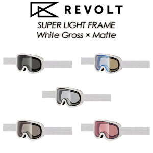 �yREVOLT�z���{���g �ySuper Light Frame�z�X�[�p�[���C�g�t���[�� White Gross Matte �z���C�g �O���X �}�b�gR26WHT ���������Y goggles �S�[�O��