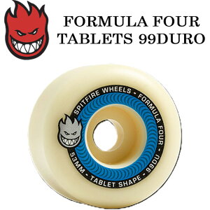�ySPITFIRE�z �X�s�b�g�t�@�C�A�yFORMULA FOUR TABLETS�zF4 �^�u���b�Y 52mm 99DURO �E�B�[�� �X�P�[�g�{�[�h