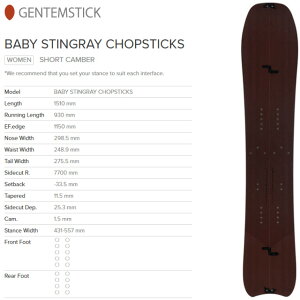 yGENTEM STICKzQe XeBbNyBABY STINGRAY CHOPSTICKSz2024-2025 MODEL Xvbg obNJg[ Xm[{[h
