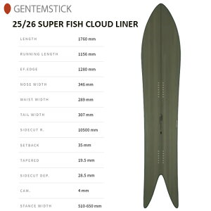 yGENTEMSTICKzQeXeBbNySUPER FISH CLOUD LINERz2025-2026 MODEL X[p[tBbVNEhCi[ obNJg[ t[Ch Xm[{[h pE_[