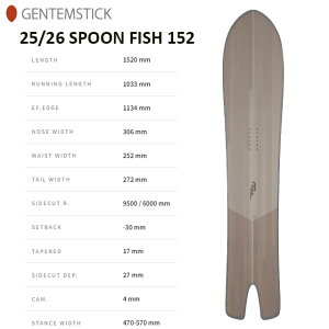 yGENTEMSTICKzQeXeBbNySPOON FISH 152z2025-2026 MODEL Xv[ tBbV152obNJg[ t[Ch Xm[{[h pE_[