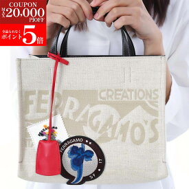 【ブランド品全品大特価!!楽天スーパーSALE☆全品P5倍＆最大2万円値引きクーポン15日迄】FERRAGAMO フェラガモ 21 9942 780197　レディース　 ロゴトートバッグ ショルダーバッグ　M　女性用　婦人用