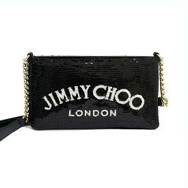 【GW・母の日ギフト直前お買得セール☆全品7％OFFクーポン☆30日迄☆全品新品】Jimmy Choo ZIVA AKH BLACK/WHITE クロスボディバッグ ブラック