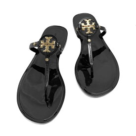 【GW・母の日ギフト直前お買得セール☆全品7％OFFクーポン☆30日迄☆全品新品】TORY BURCH トリバーチ 9296 001 ミニ ミラー ジェリー トングサンダル ブラック