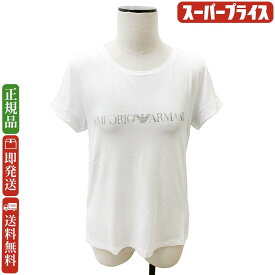 【GW・母の日ギフト直前お買得セール☆全品7％OFFクーポン☆30日迄☆全品新品】EMPORIO ARMANI エンポリオ アルマーニ 262633 3R314 00010 レディース/ショートスリーブ/ラウンドネックTシャツ ホワイト