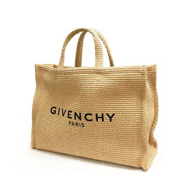 【GW・母の日ギフト直前お買得セール☆全品7％OFFクーポン☆30日迄☆全品新品】GIVENCHY ジバンシィ BB50UM B1SQ 101 NATURAL G-Tote ラージ ラフィア トートバッグ かごバッグ