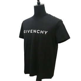 【GW・母の日ギフト直前お買得セール☆全品7％OFFクーポン☆30日迄☆全品新品】 GIVENCHY ジバンシィ BW707Z 3YAC 001 ブランドロゴ アーキタイプ Tシャツ 半袖