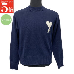 �y���K�i�E�V�i�EGW���O�X�[�p�[SALE�S�iP5�{���S�i5���l�����N�[�|��30�����z AMI PARIS �A�~ �p���X UKS859.KN0156 Ami De Coeur �u���[�E�[�����R�b�g�� �N���[�l�b�N�Z�[�^�[ �j�b�g���f�B�[�X ����